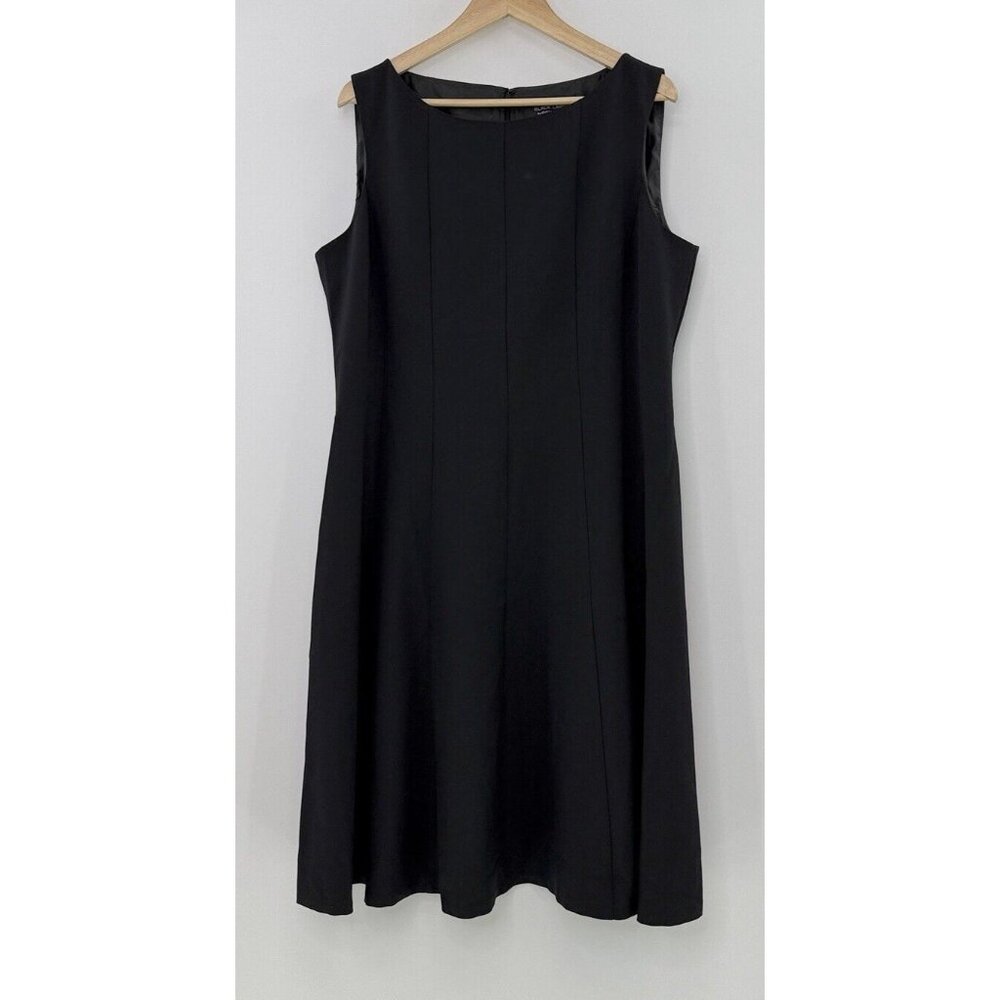 NWT Evan Picone Black Label A line Black Dress Wardrobe Staple‎ Career Sz 16